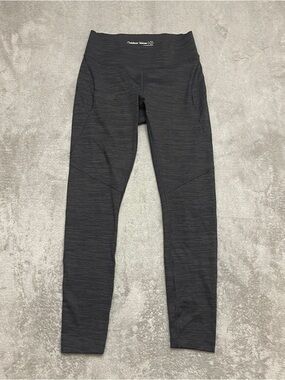 Outdoor Voices Tech Sweat Core Leggings Womens Small Gray Logo Mid Rise